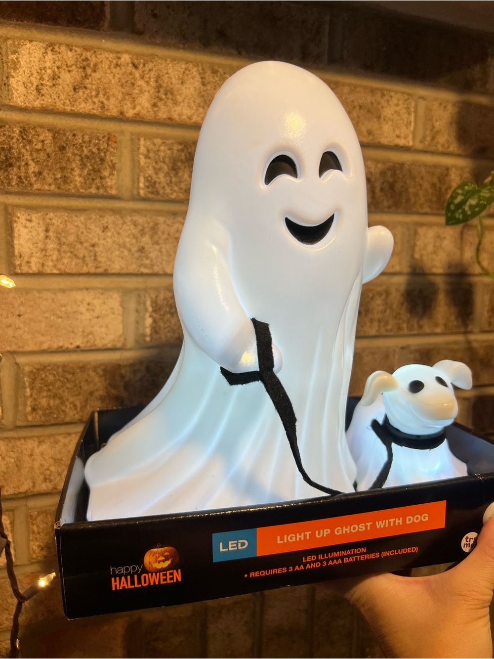 Ghost with Dog Blow Mold